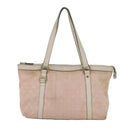 GUCCI GG Canvas Tote Bag Pink 141470 Auth 85056-13