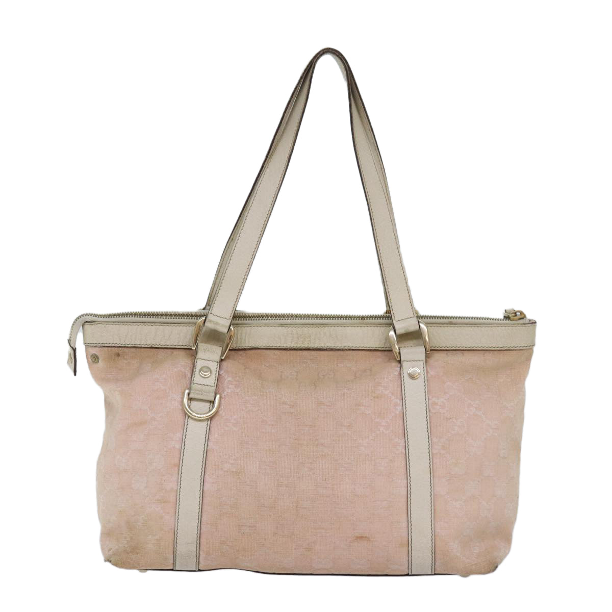 GUCCI GG Canvas Tote Bag Pink 141470 Auth 85056 - 0