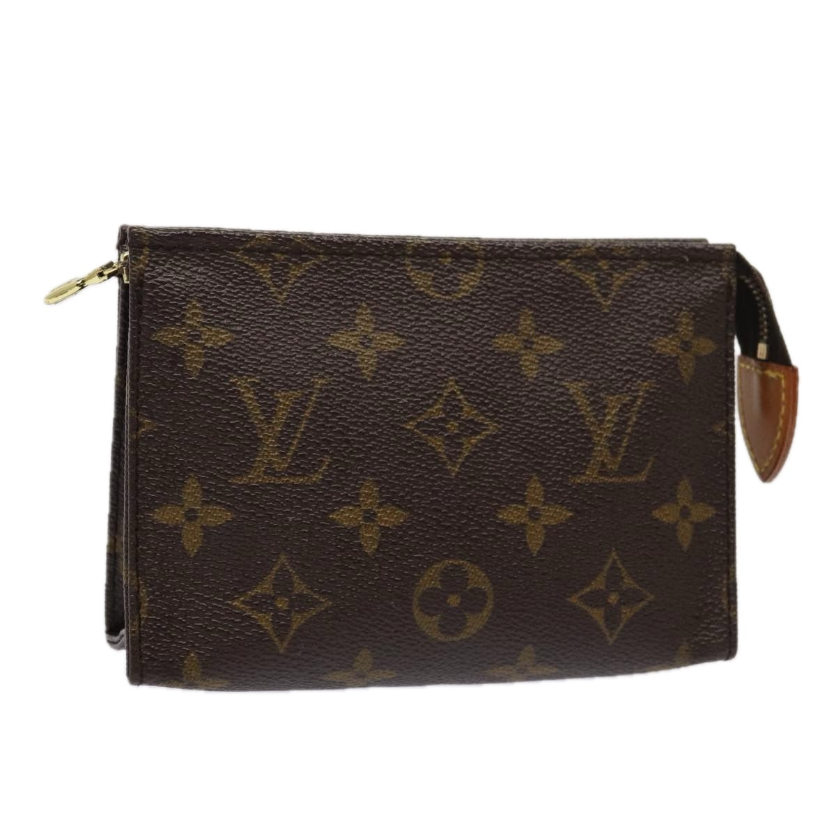 LOUIS VUITTON Monogram Poche Toilette 15 Pouch M47546 LV Auth 85063