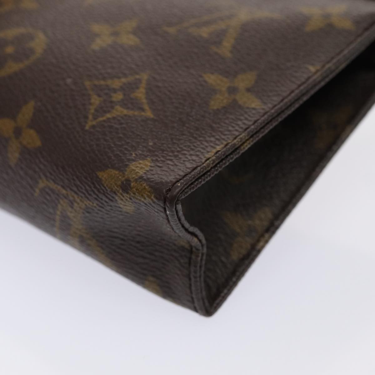 LOUIS VUITTON Monogram Poche Toilette 15 Pouch M47546 LV Auth 85063