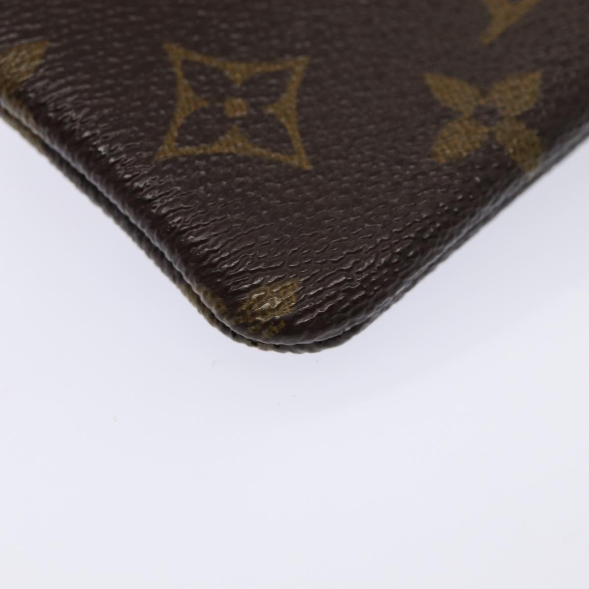 LOUIS VUITTON Monogram Pochette Cles Coin Purse M62650 LV Auth 85066