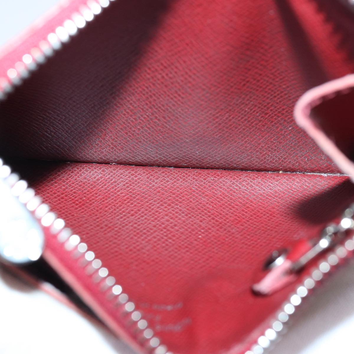 LOUIS VUITTON Epi Pochette Cles NM Coin Purse Ruby M6660M LV Auth 85067