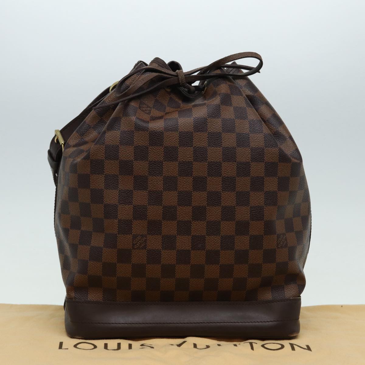 LOUIS VUITTON Damier Ebene Noe Shoulder Bag SPO N42229 LV Auth 85069