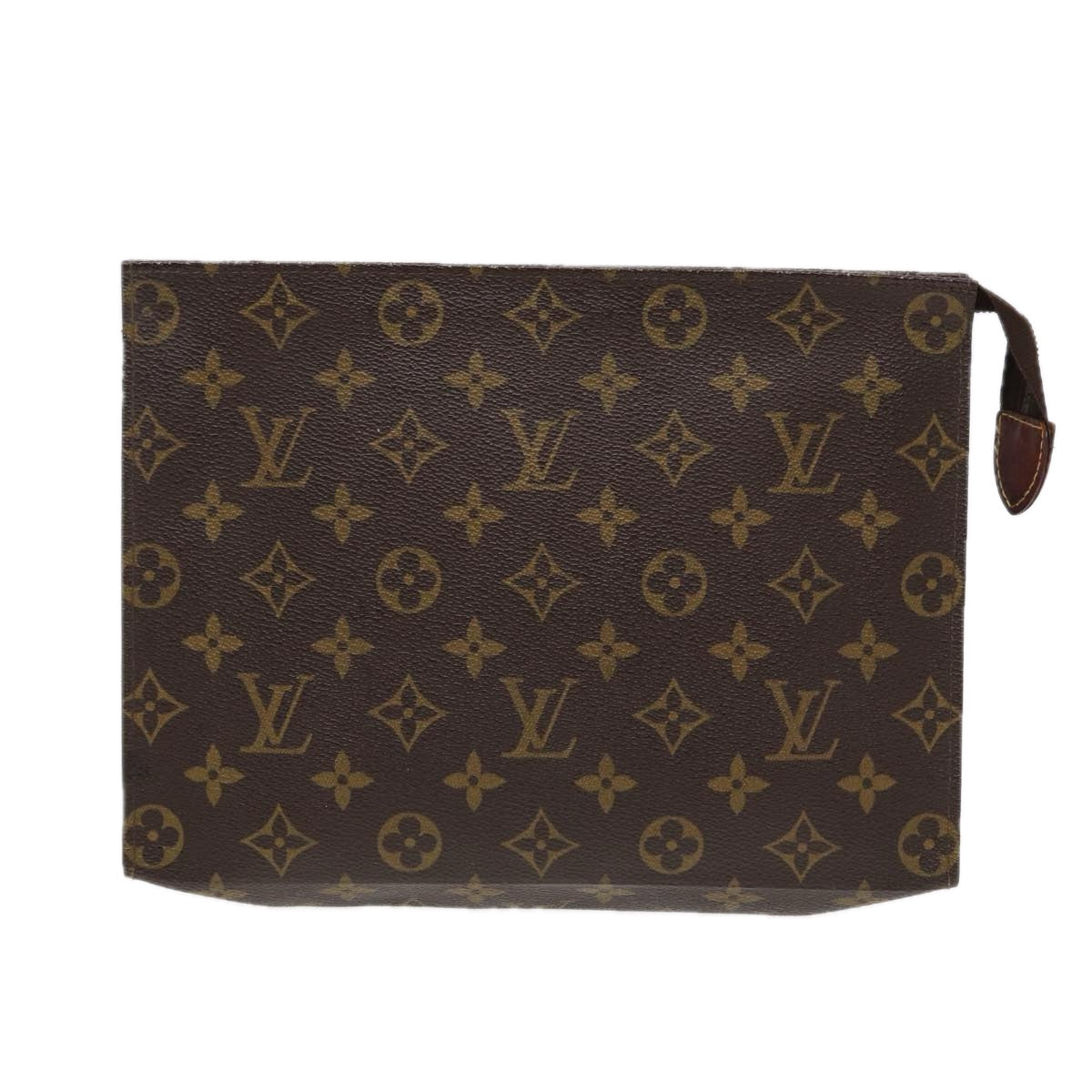 LOUIS VUITTON Monogram Poche Toilette 26 Pouch M47542 LV Auth 85079