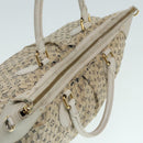 LOUIS VUITTON Monogram Mini Lin Croisette Marina GM Bag 2way M95492 Auth 85081-6