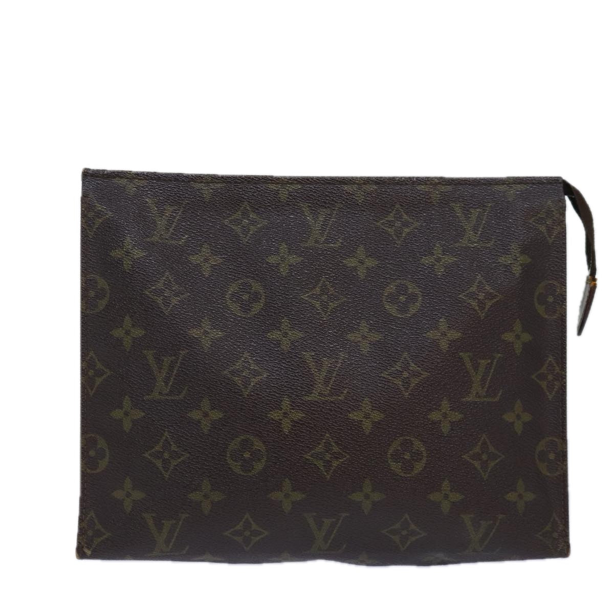 LOUIS VUITTON Monogram Poche Toilette 26 Pouch M47542 LV Auth 85083