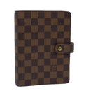 LOUIS VUITTON Damier Ebene Agenda MM Day Planner Cover R20240 LV Auth 85086-1