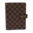 LOUIS VUITTON Damier Ebene Agenda MM Day Planner Cover R20240 LV Auth 85086-13