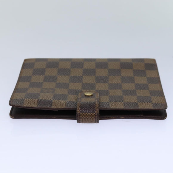 LOUIS VUITTON Damier Ebene Agenda MM Day Planner Cover R20240 LV Auth 85086