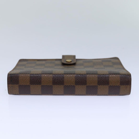 LOUIS VUITTON Damier Ebene Agenda MM Day Planner Cover R20240 LV Auth 85086