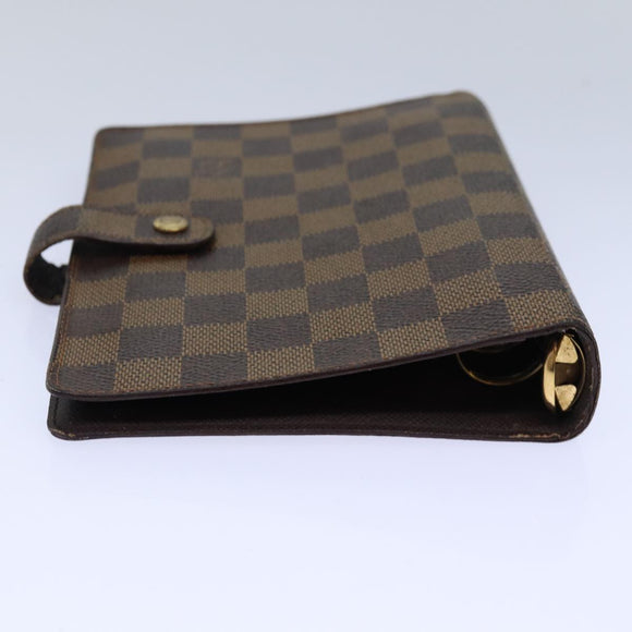 LOUIS VUITTON Damier Ebene Agenda MM Day Planner Cover R20240 LV Auth 85086