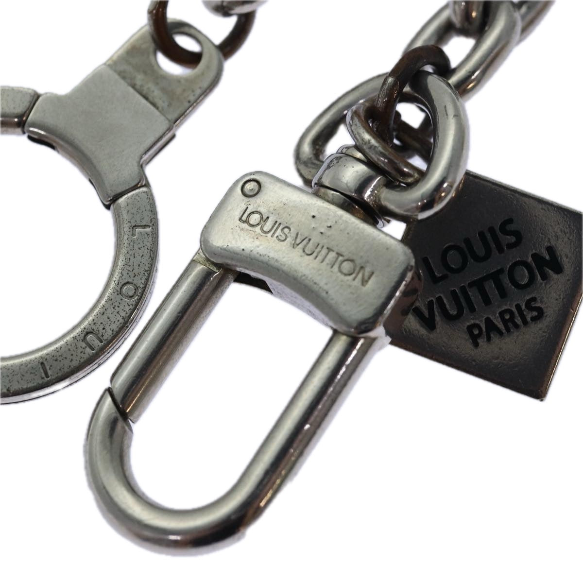 LOUIS VUITTON Chainne Anneau Cles XL Key Ring metal Silver M65774 LV Auth 85087