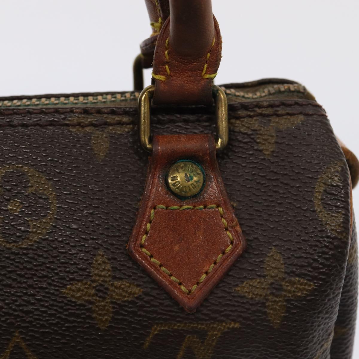 LOUIS VUITTON Monogram Mini Speedy Hand Bag M41534 LV Auth 85088