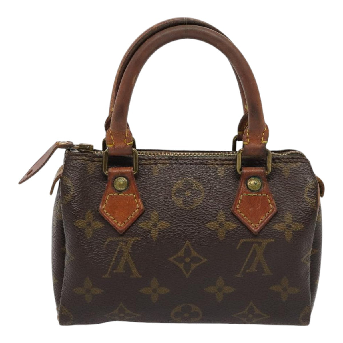 LOUIS VUITTON Monogram Mini Speedy Hand Bag M41534 LV Auth 85088