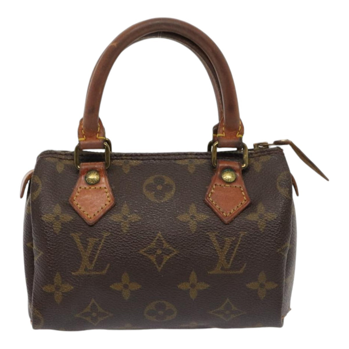 LOUIS VUITTON Monogram Mini Speedy Hand Bag M41534 LV Auth 85088