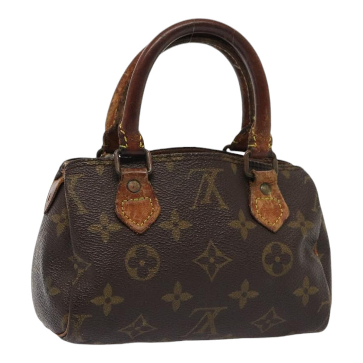 LOUIS VUITTON Monogram Mini Speedy Hand Bag M41534 LV Auth 85090