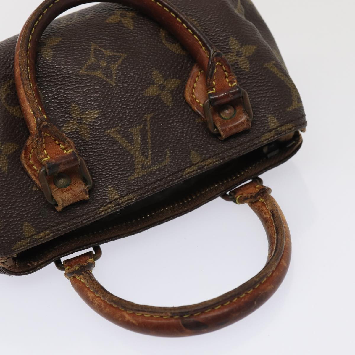 LOUIS VUITTON Monogram Mini Speedy Hand Bag M41534 LV Auth 85090