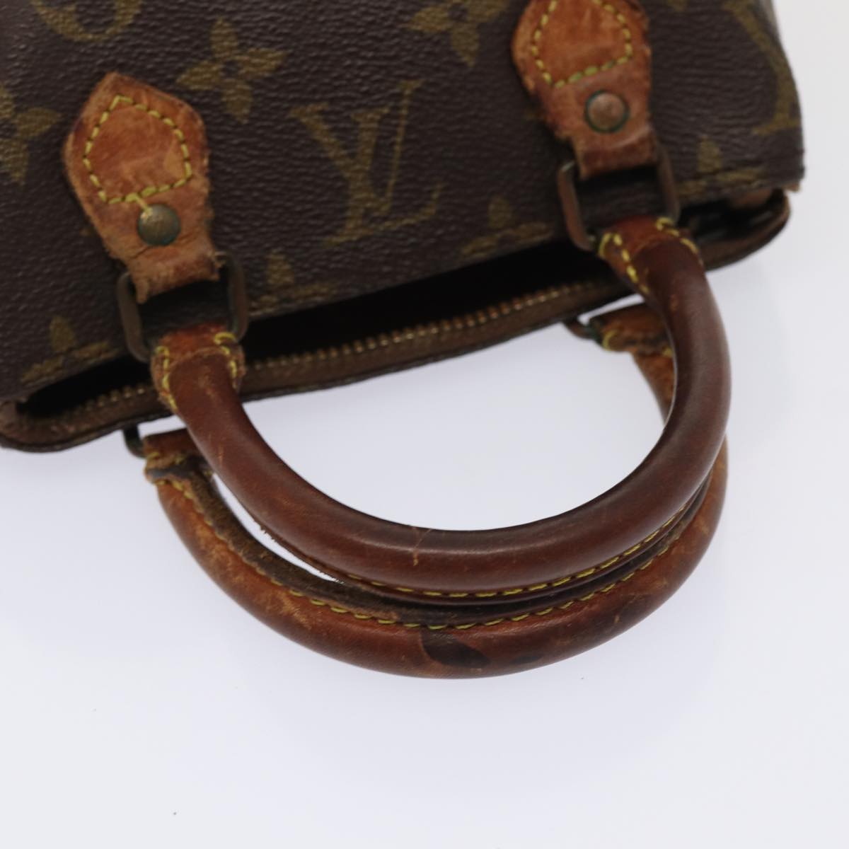 LOUIS VUITTON Monogram Mini Speedy Hand Bag M41534 LV Auth 85090