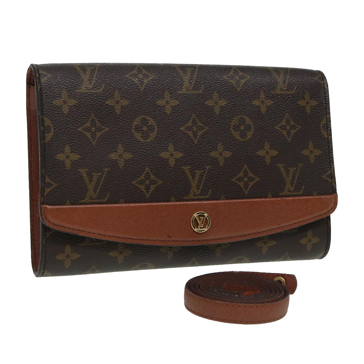 LOUIS VUITTON Monogram Bordeaux 24 Shoulder Bag M51798 LV Auth 85097