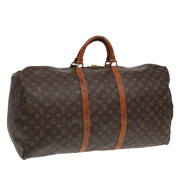 LOUIS VUITTON Monogram Keepall 60 Boston Tasche M41422 LV Auth 85116