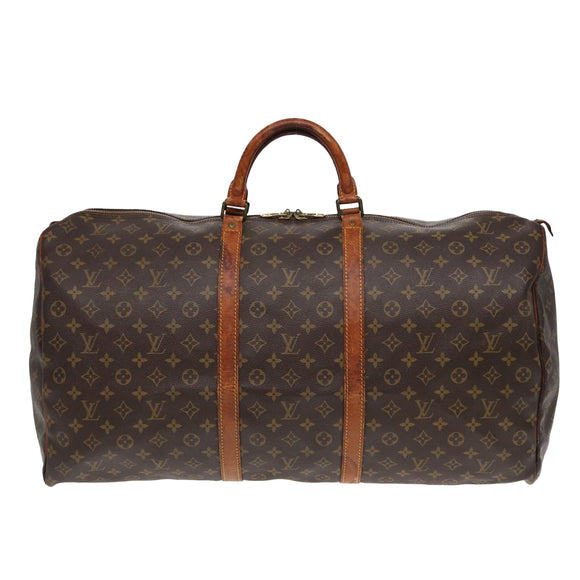 LOUIS VUITTON Monogram Keepall 60 Boston Bag M41422 LV Auth 85116