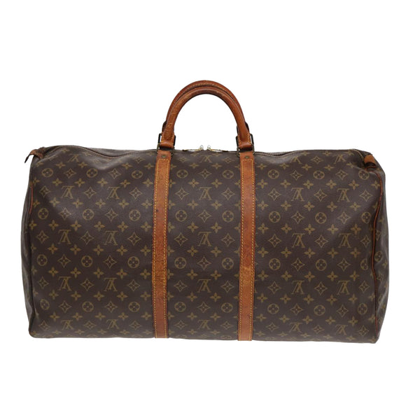 LOUIS VUITTON Monogram Keepall 60 Boston Bag M41422 LV Auth 85116