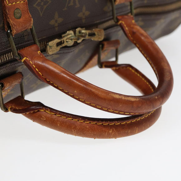 LOUIS VUITTON Monogram Keepall 60 Boston Bag M41422 LV Auth 85116