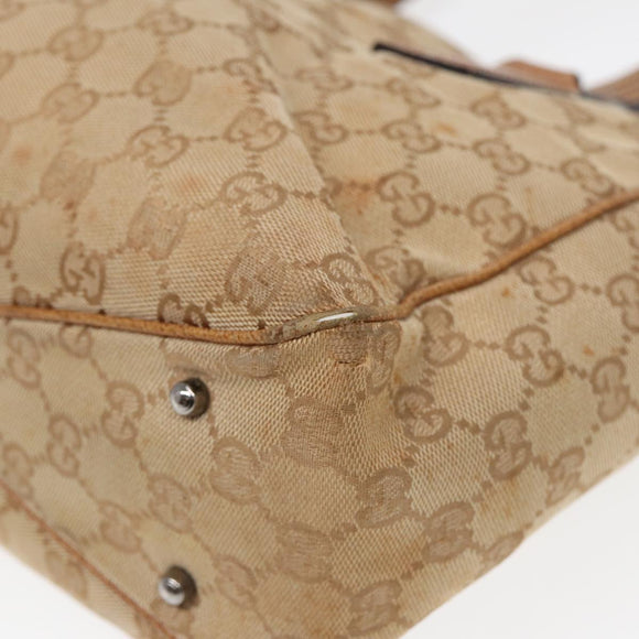 GUCCI GG Canvas Draagtas Beige 113019 3444 Auth 85129