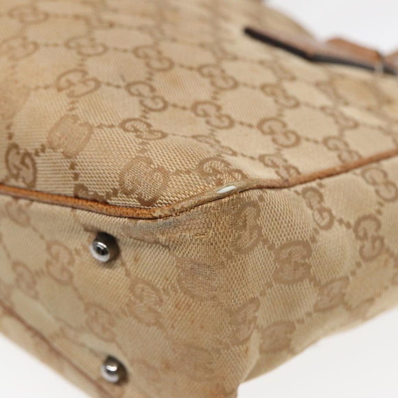 GUCCI GG Canvas Draagtas Beige 113019 3444 Auth 85129