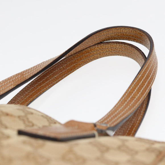 GUCCI GG Canvas Draagtas Beige 113019 3444 Auth 85129