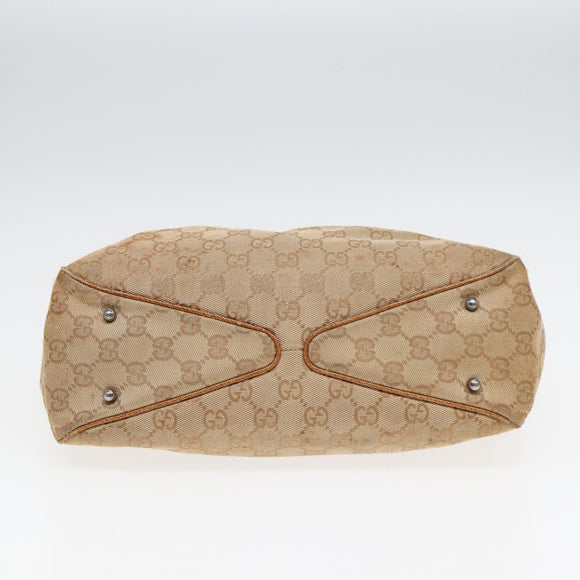 GUCCI GG Canvas Draagtas Beige 113019 3444 Auth 85129