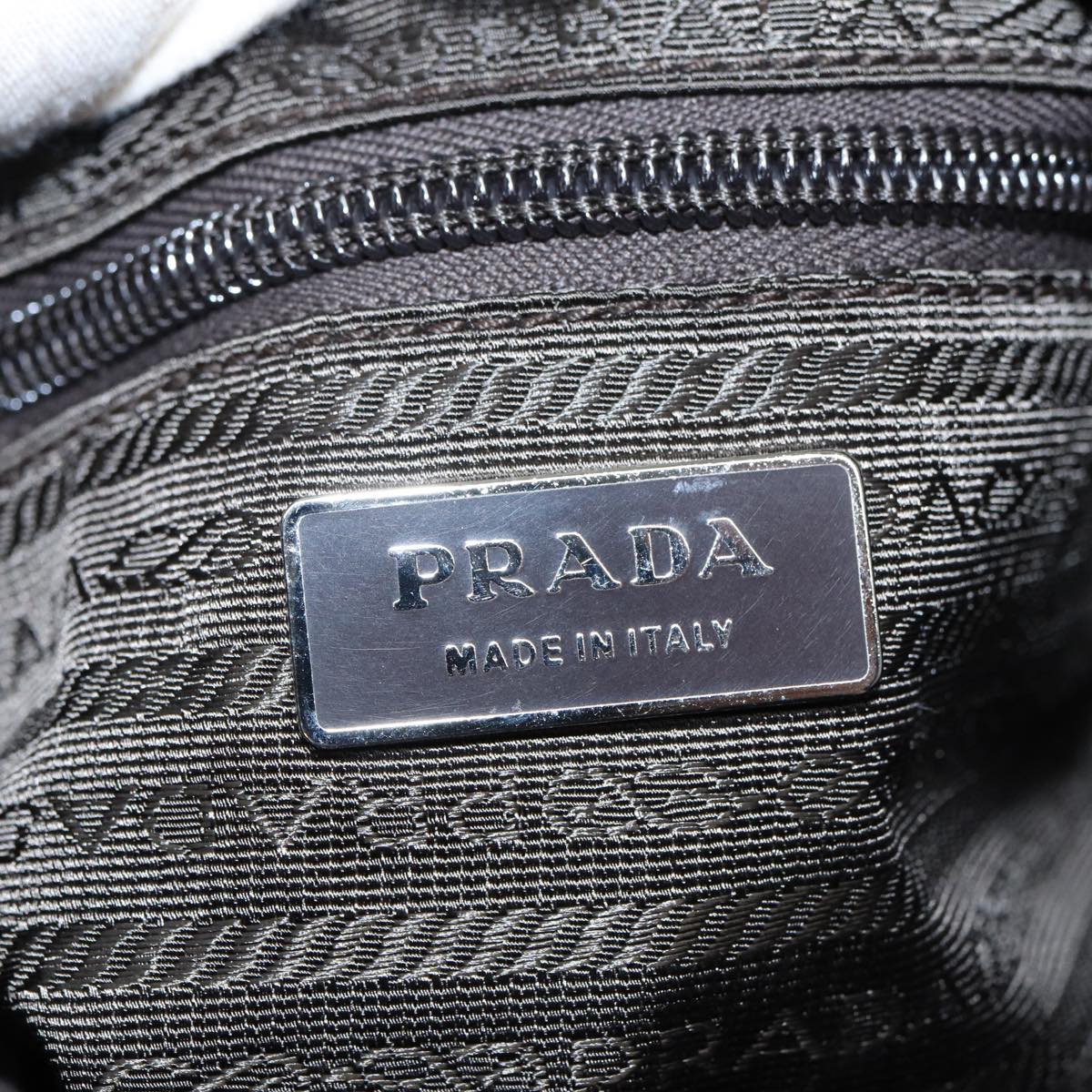 PRADA Shoulder Bag Nylon Brown Auth 85135