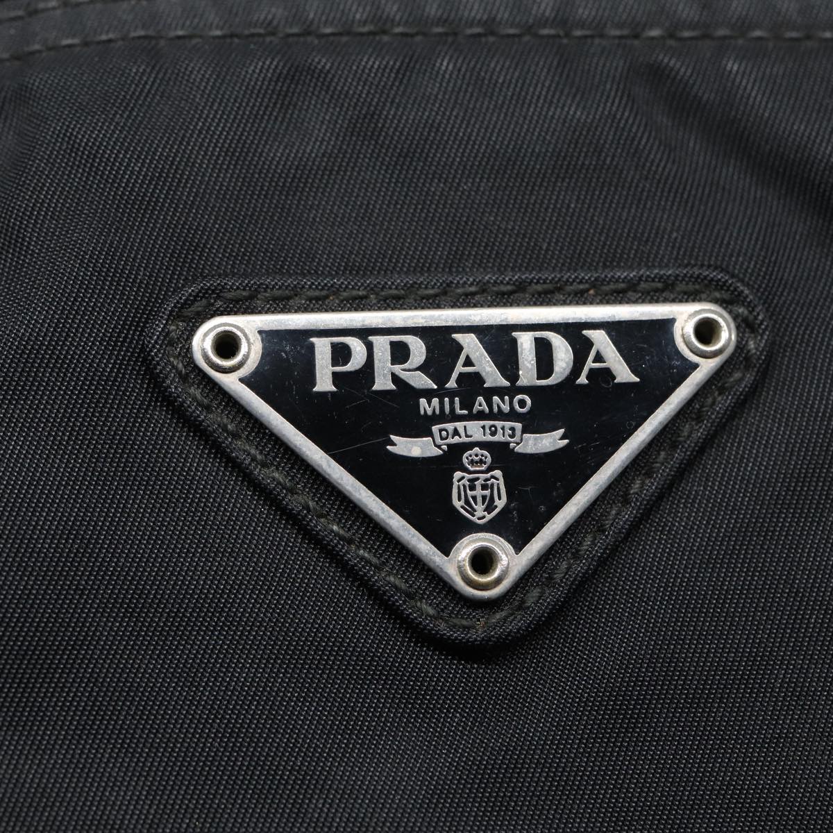 PRADA Shoulder Bag Nylon Black Auth 85138