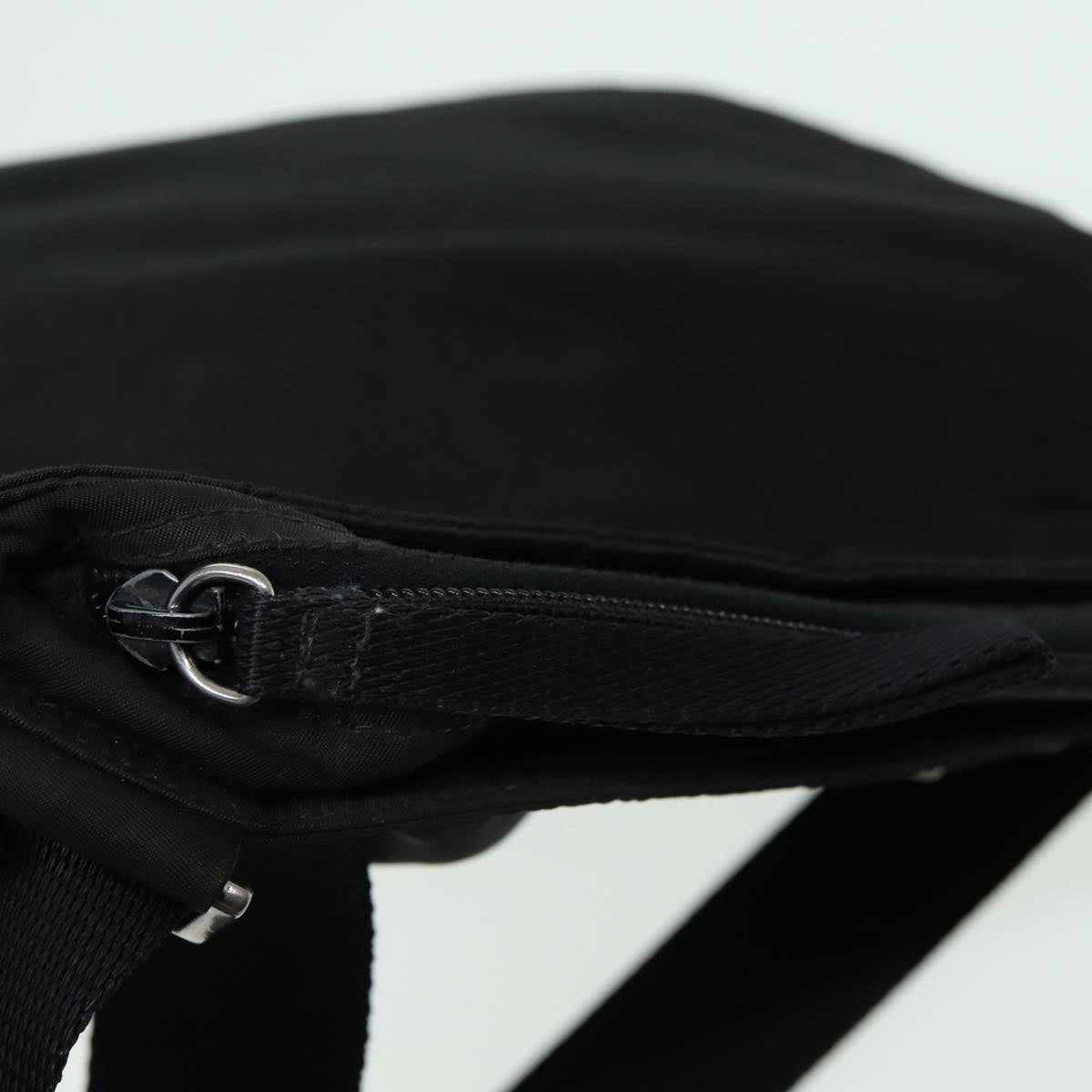 PRADA Shoulder Bag Nylon Black Auth 85138