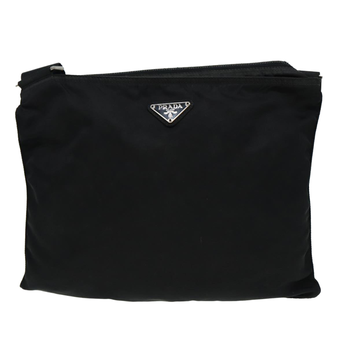 PRADA Shoulder Bag Nylon Black Auth 85138 - 0