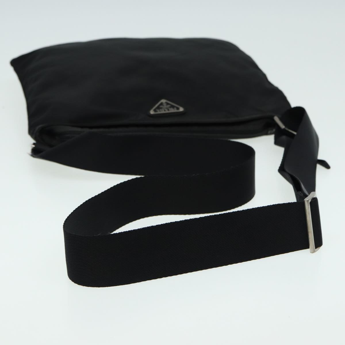 PRADA Shoulder Bag Nylon Black Auth 85138