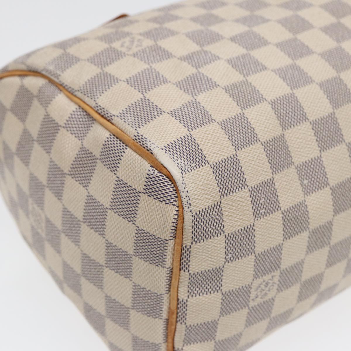 LOUIS VUITTON Damier Azur Speedy 25 Hand Bag N41534 LV Auth 85142