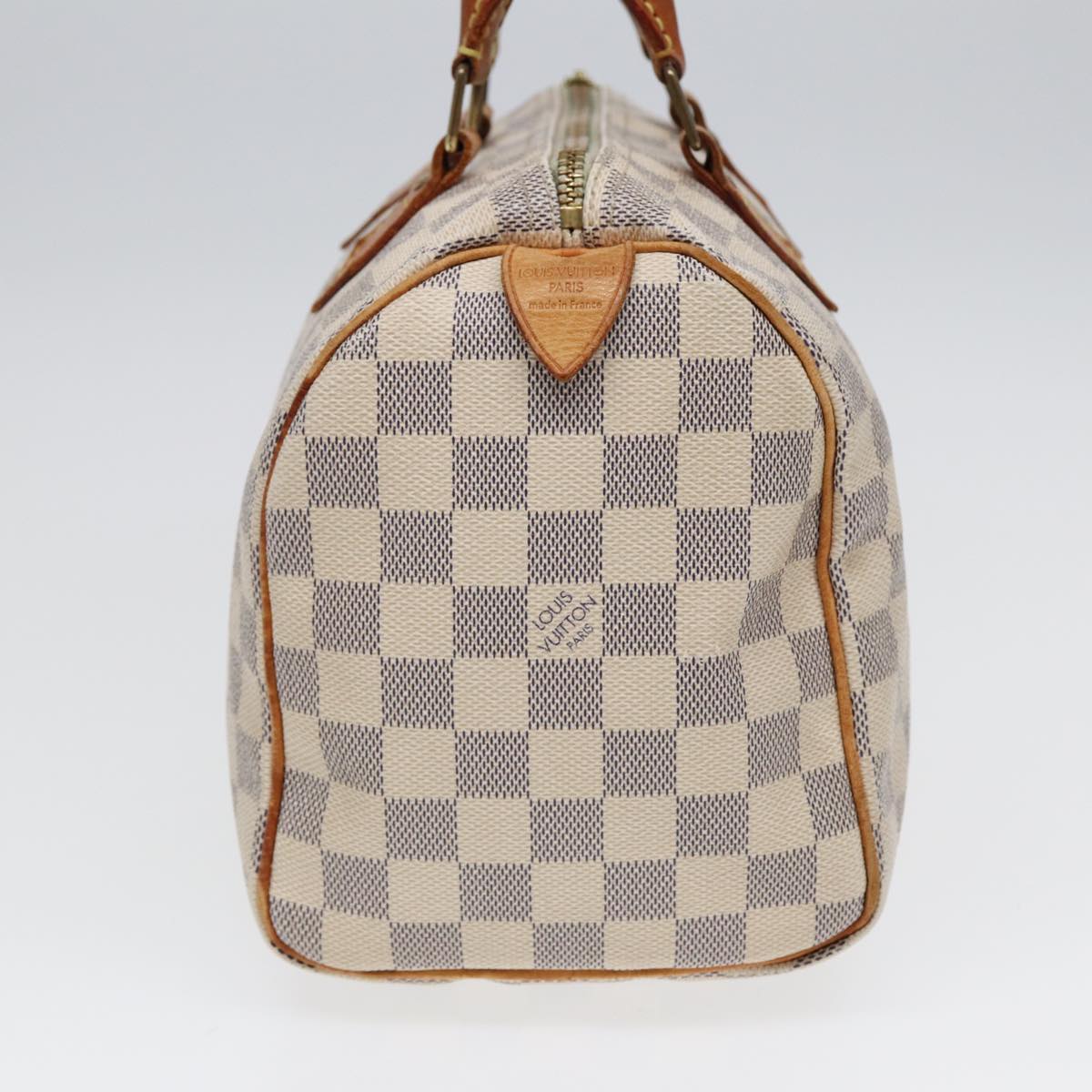 LOUIS VUITTON Damier Azur Speedy 25 Hand Bag N41534 LV Auth 85142