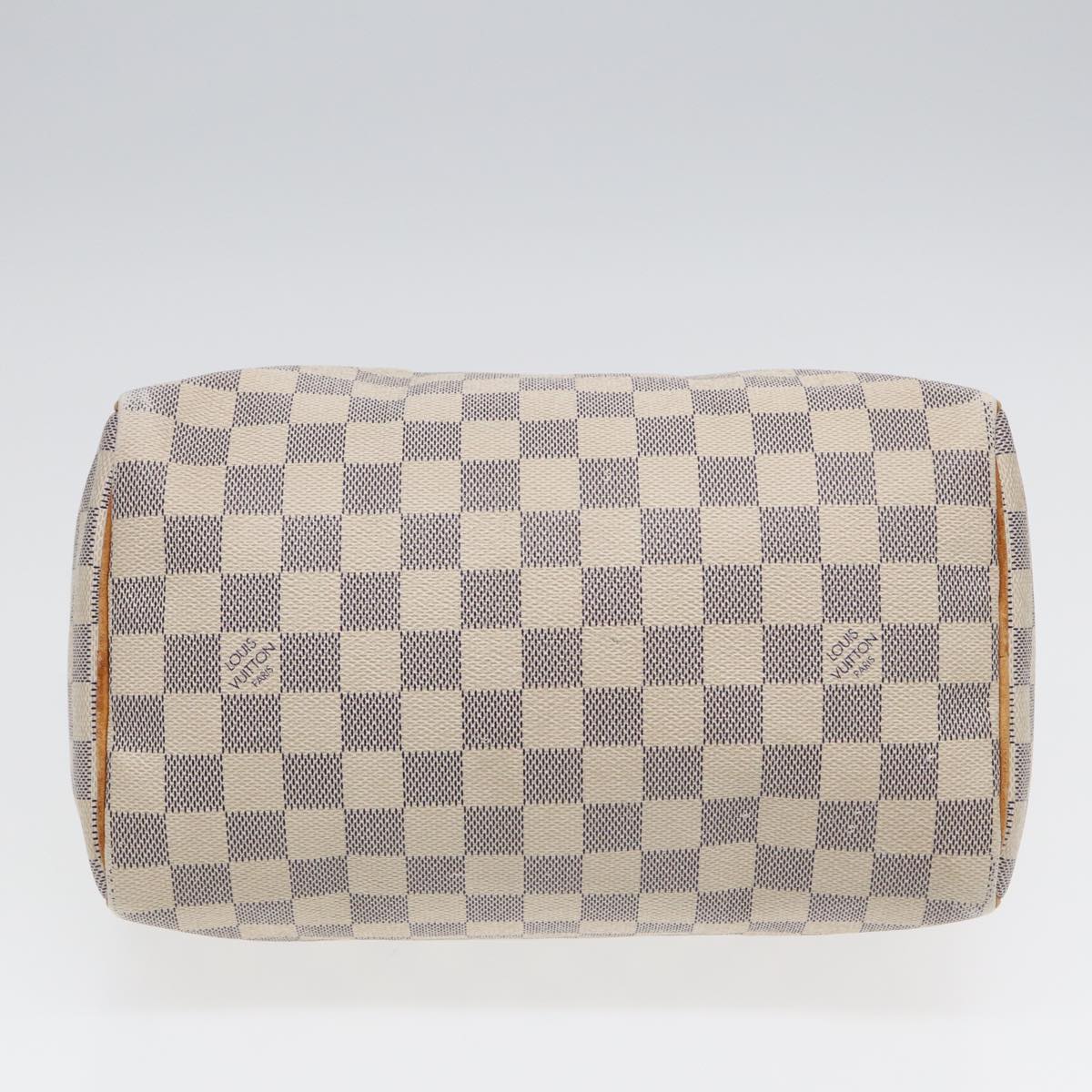 LOUIS VUITTON Damier Azur Speedy 25 Hand Bag N41534 LV Auth 85142