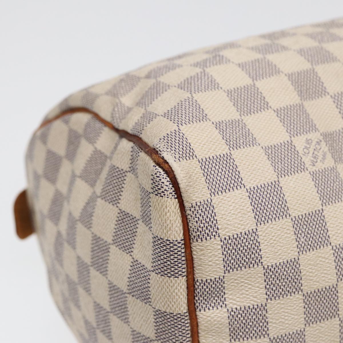 LOUIS VUITTON Damier Azur Speedy 30 Hand Bag N41533 LV Auth 85143