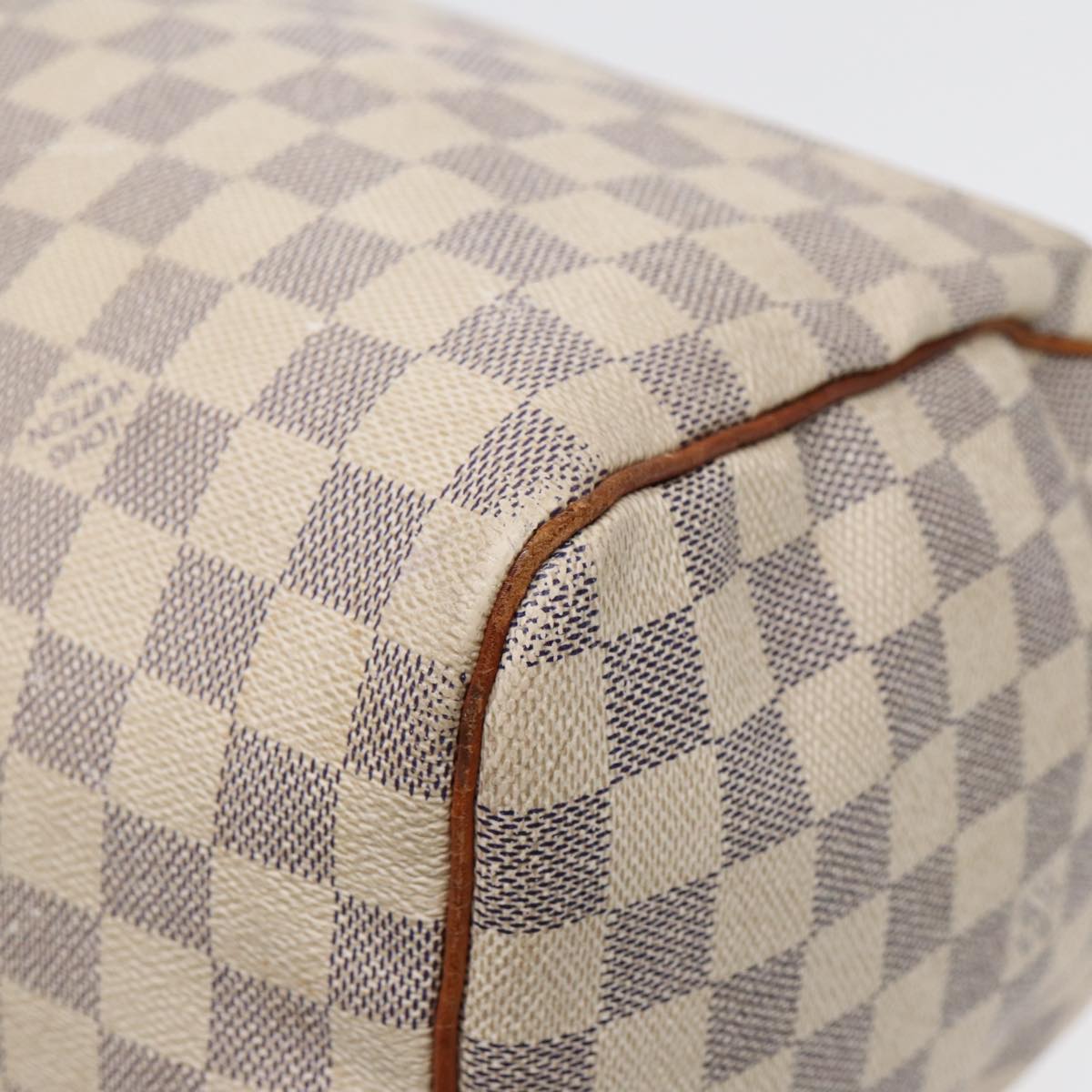 LOUIS VUITTON Damier Azur Speedy 30 Hand Bag N41533 LV Auth 85143