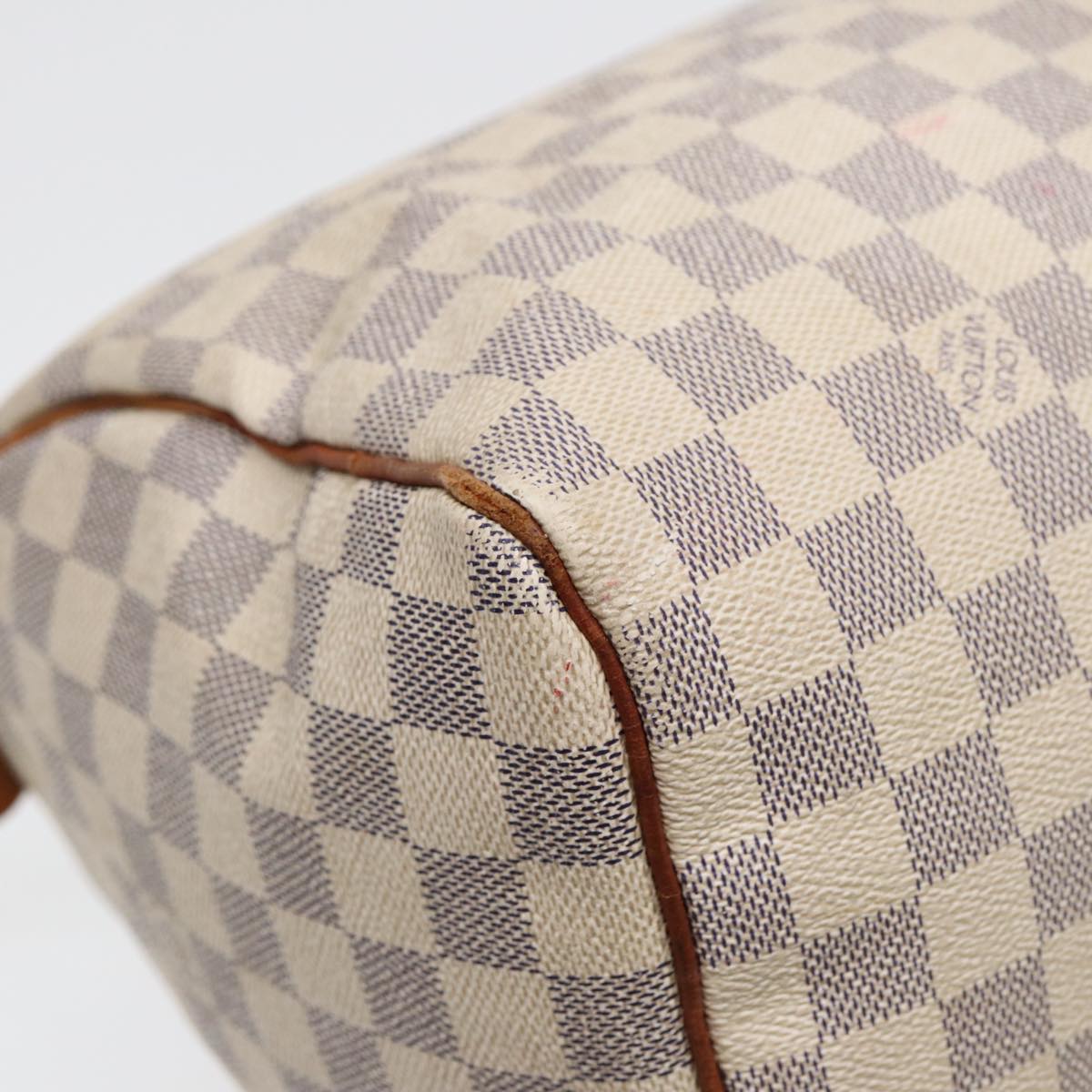 LOUIS VUITTON Damier Azur Speedy 30 Hand Bag N41533 LV Auth 85143