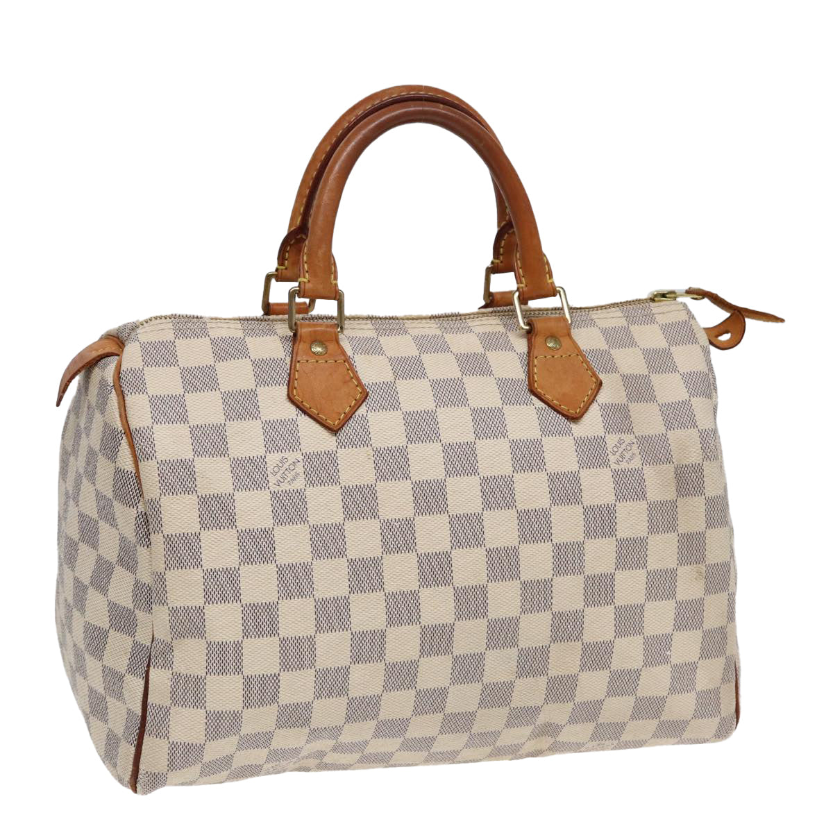 LOUIS VUITTON Damier Azur Speedy 30 Hand Bag N41533 LV Auth 85143