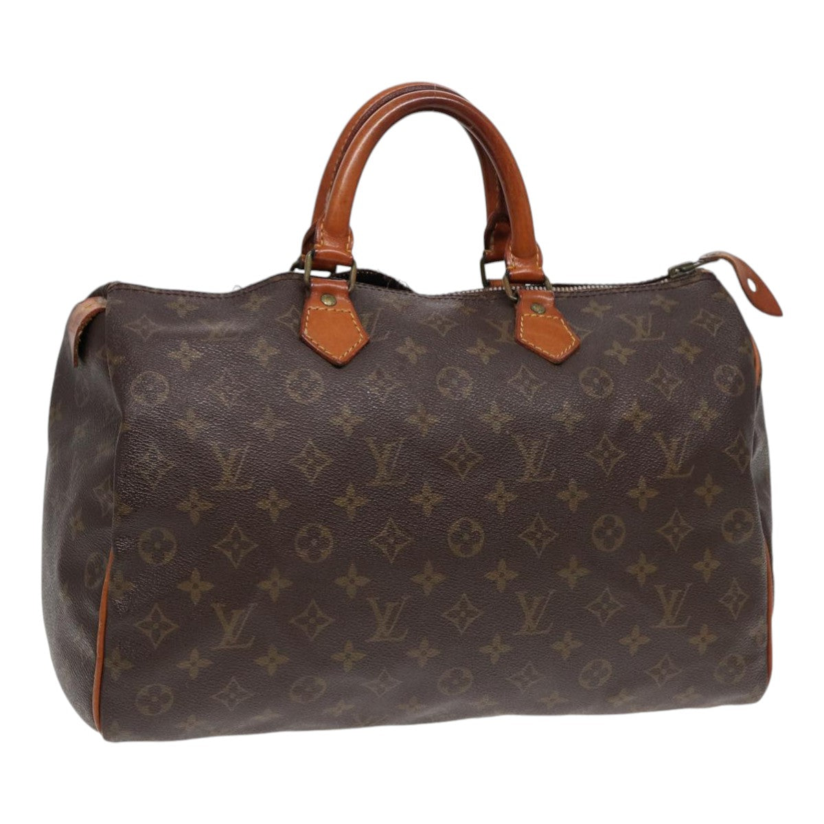 LOUIS VUITTON Monogram Speedy 35 Hand Bag M41524 LV Auth 85147