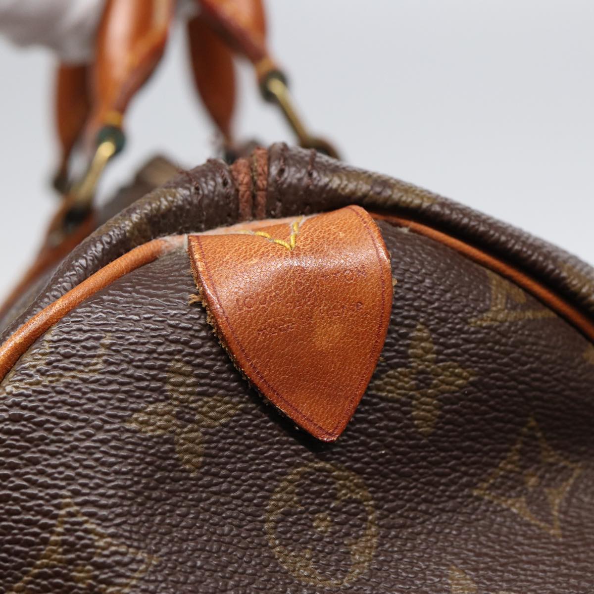 LOUIS VUITTON Monogram Speedy 35 Hand Bag M41524 LV Auth 85147