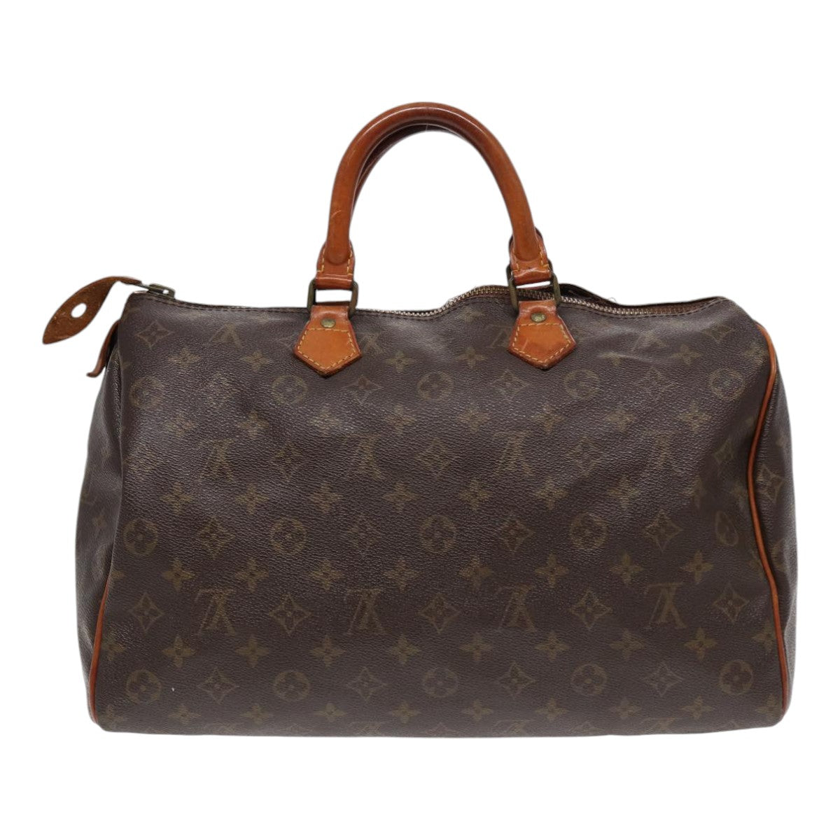 LOUIS VUITTON Monogram Speedy 35 Hand Bag M41524 LV Auth 85147