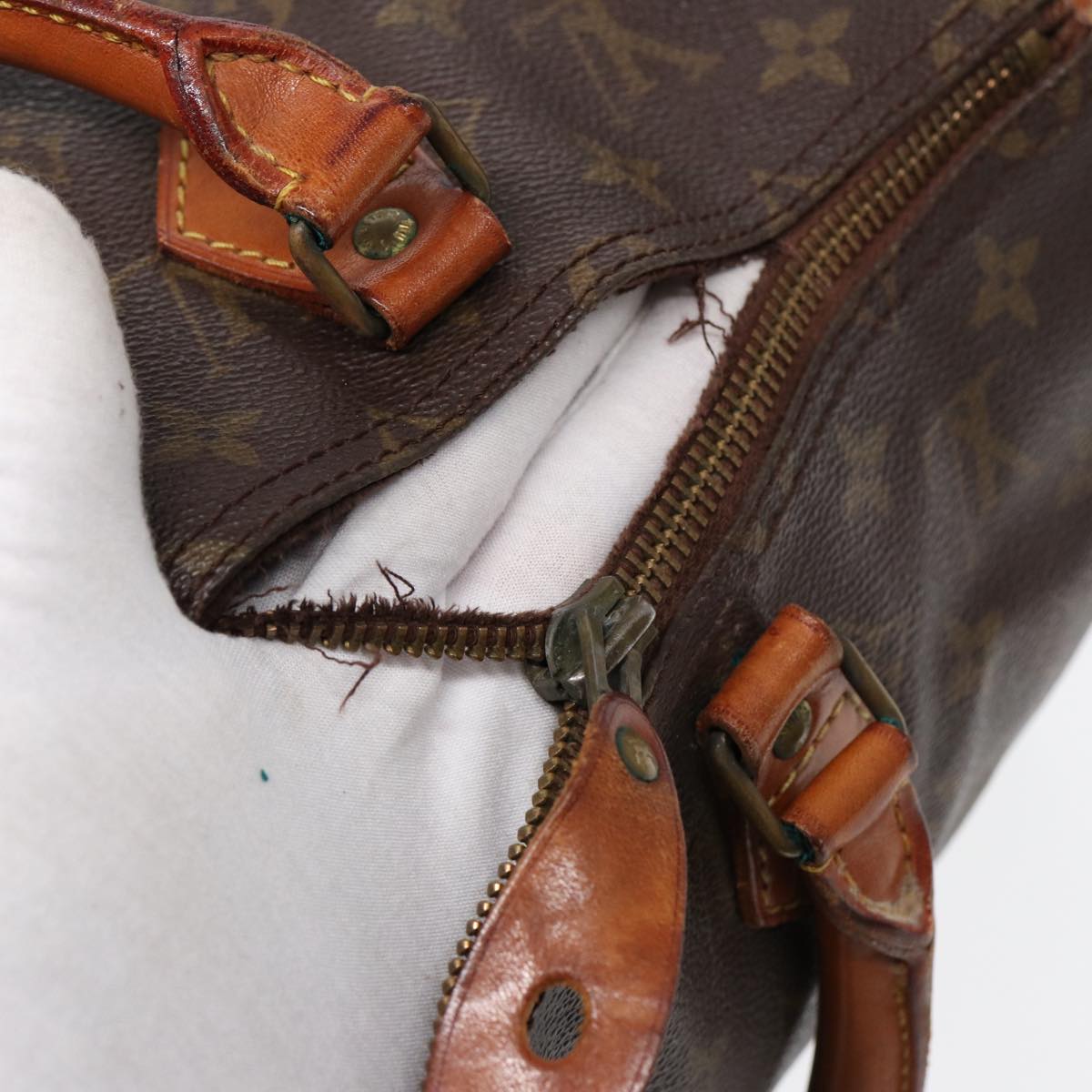 LOUIS VUITTON Monogram Speedy 35 Hand Bag M41524 LV Auth 85147