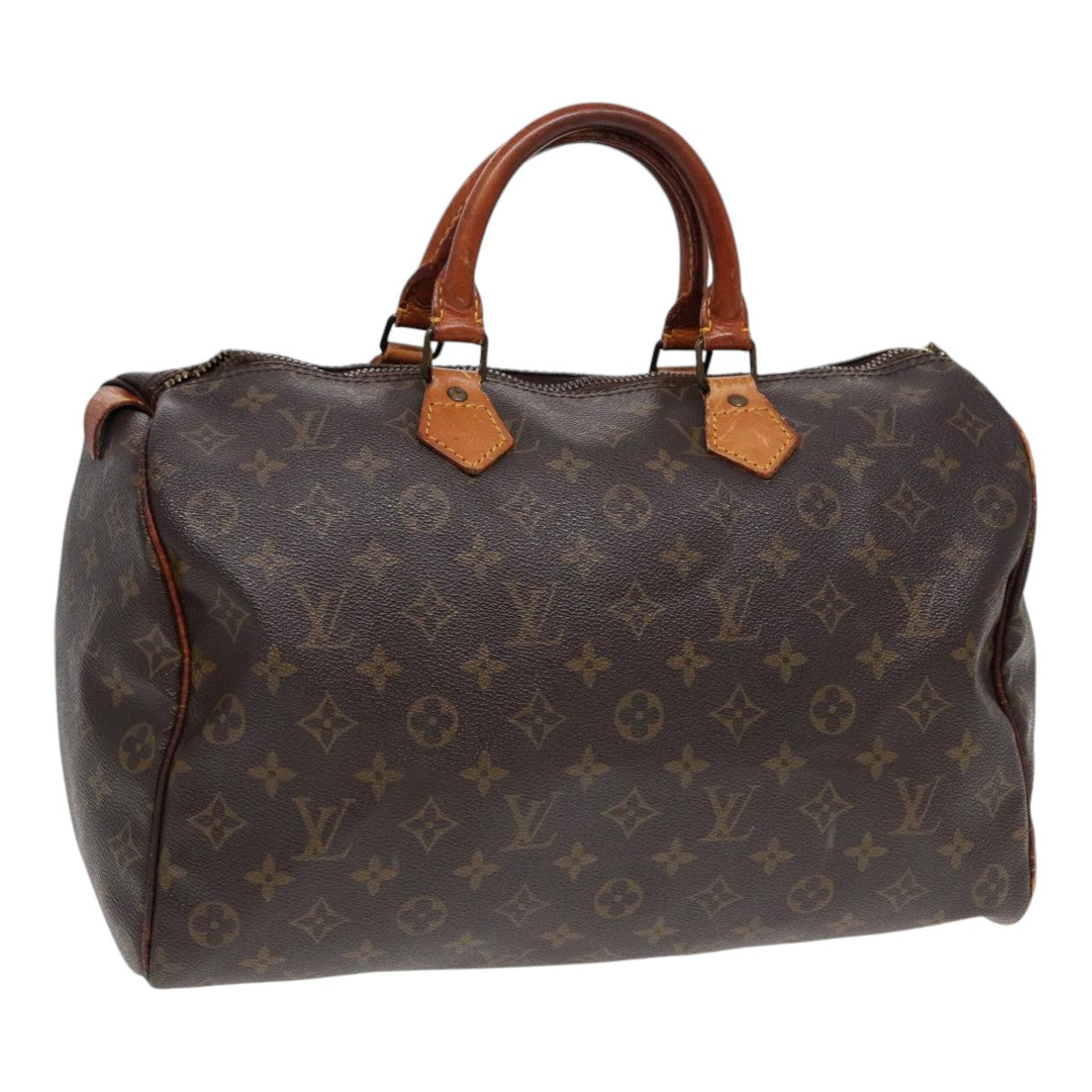 LOUIS VUITTON Monogram Speedy 35 Hand Bag M41524 LV Auth 85148