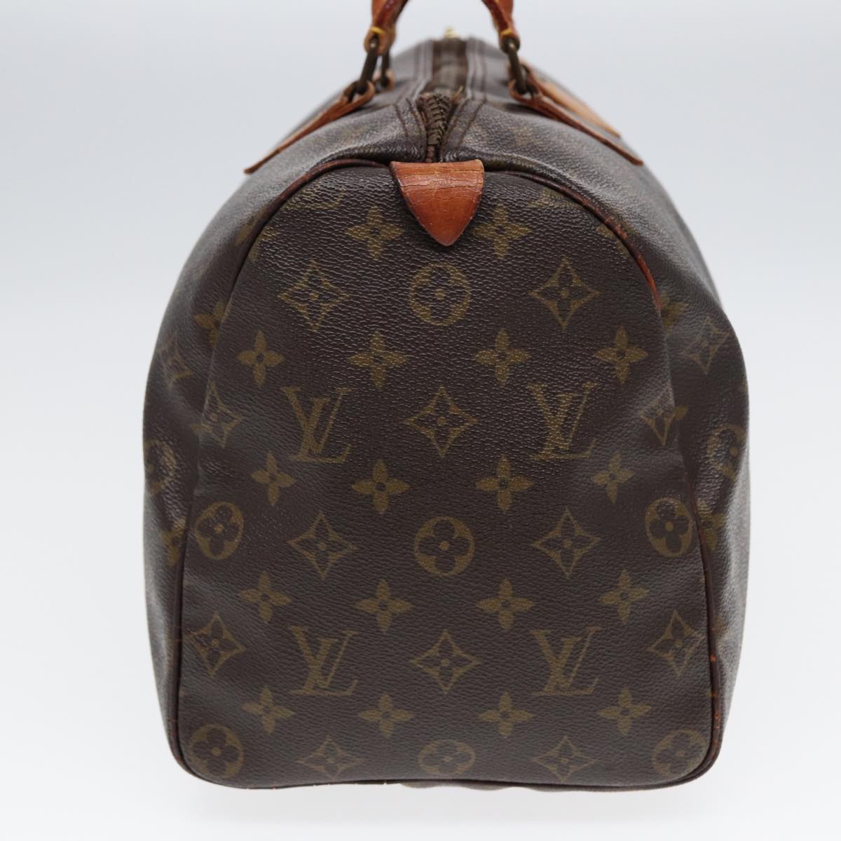 LOUIS VUITTON Monogram Speedy 35 Hand Bag M41524 LV Auth 85148