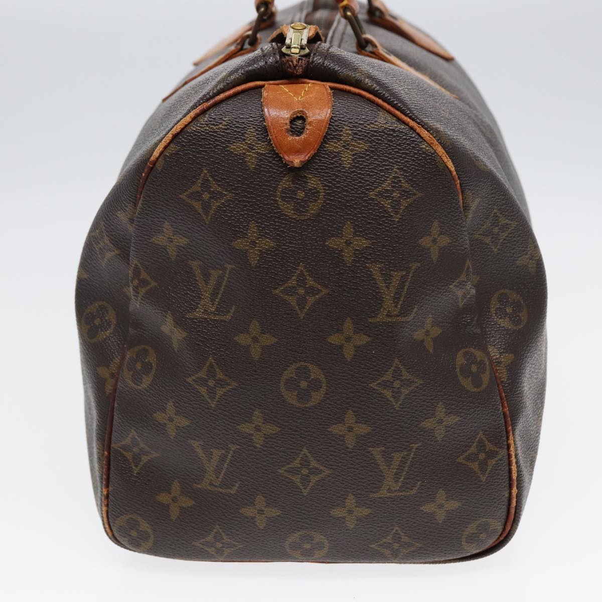 LOUIS VUITTON Monogram Speedy 35 Hand Bag M41524 LV Auth 85148